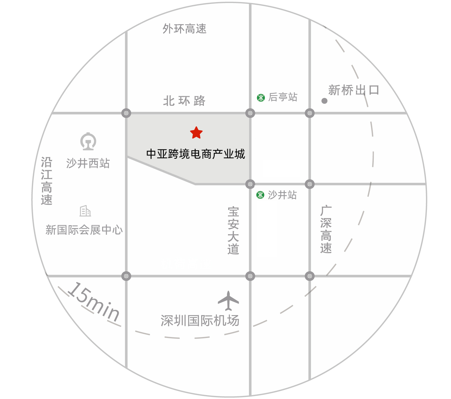 中亚国际跨境电商产业城平面图