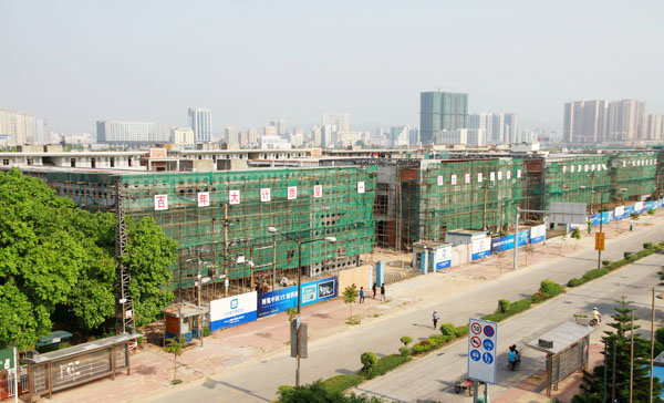 中亚电子博览中心一期改造工程现场
