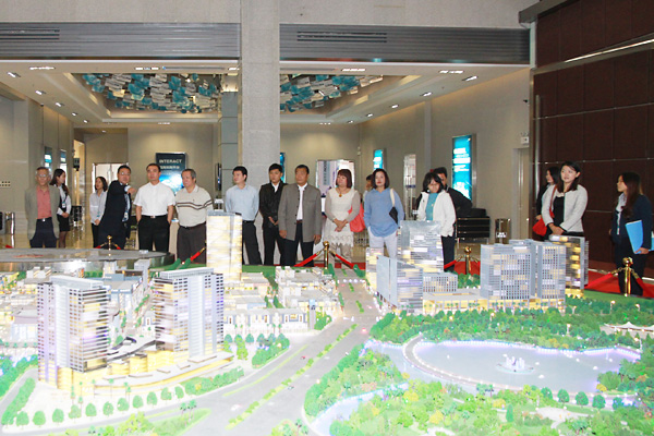深圳市台商协会会员企业参观项目沙盘