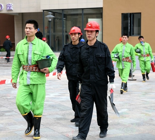 中亚集团项目部组织冬季消防演练