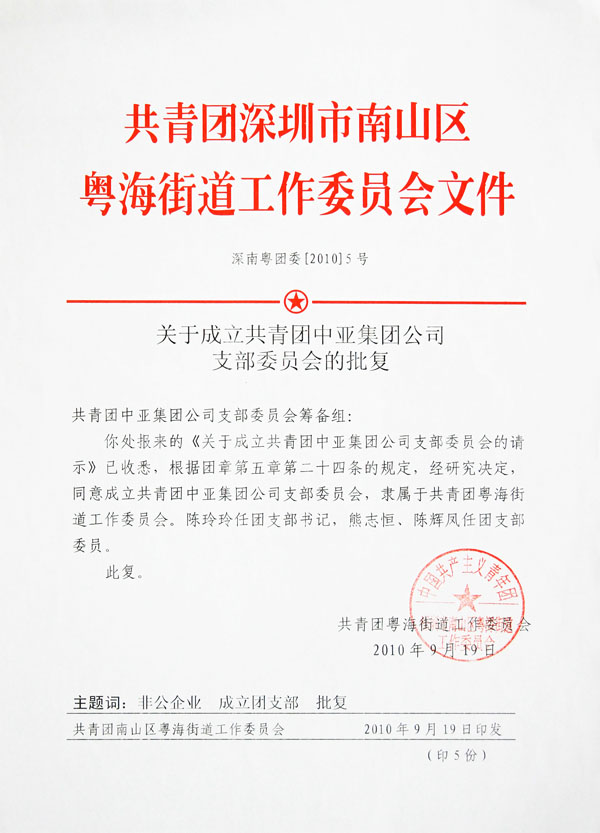 共青团中亚集团支部委员会正式成立(图1)