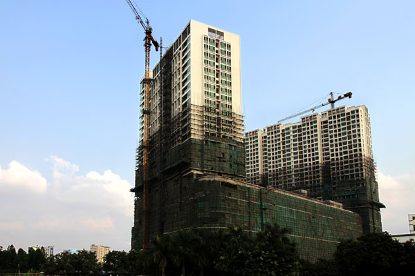 即将峻工的中亚奥特莱斯购物公园